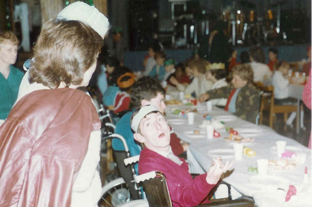 Mark waiting for the Band
